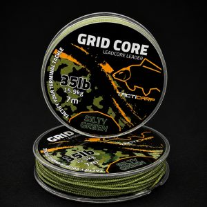 Grid Core Leadcore Leader 35lb - SILTY GREEN - Image 1